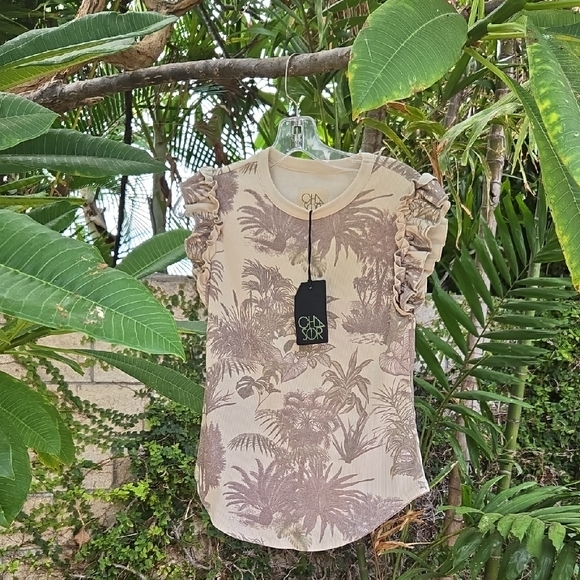 Chaser Ruffle Sleeve Tank Top - Picture 1 of 7